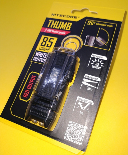 Lanterna Nitecore Thumb Edc Survivor C/ Led Red Sinalizador