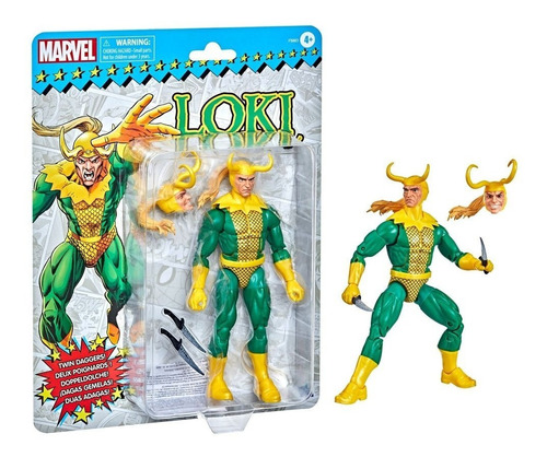 Figura De Acción Marvel Loki Dagas Gemelas