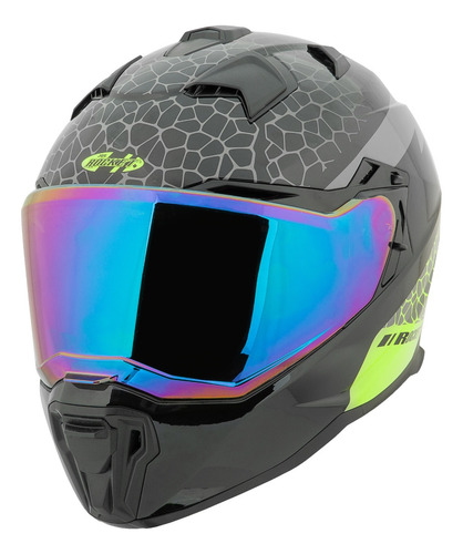 Casco Integral Joe Rocket Rkt 400 Series Ballistic Neón