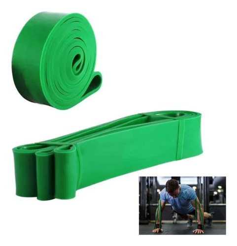 Banda Verde De Resistencia 25-65lb Elástica Gym Calistenia