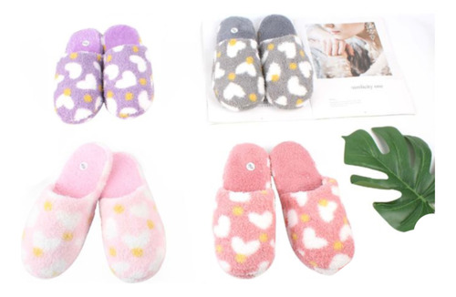 Pantuflas Mujer Calentitas Invierno Suaves Comodas Adultos