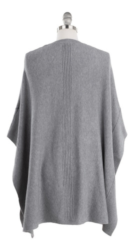 Imagen 4 de 8 de Poncho Capa Cerrado Tejido Fino Estrech Elegante Acanalado.