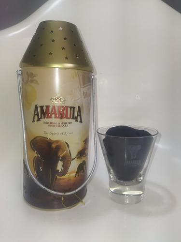 Vintage Vaso Y Lámpara Para Velas Licor De Café Amarula