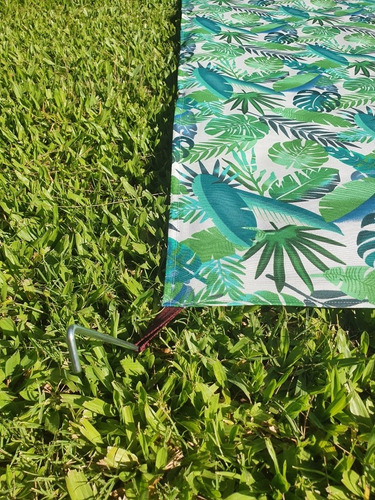 Imagen 5 de 8 de Manta Lona Playera Exterior Grande 2x1.5m Con Presillas Atar