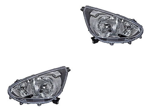 2- Faros Para Mitsubishi Mirage 2015/2018 Tyc