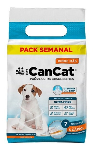 Imagen 1 de 4 de Paños Educativos Premium X 7un (60x60 Cms) | Cancat