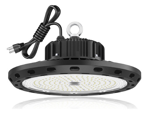 Luz Led Ufo De 100 W 15000 Lúmenes 5000 K Ip65 Ul Cable De 6