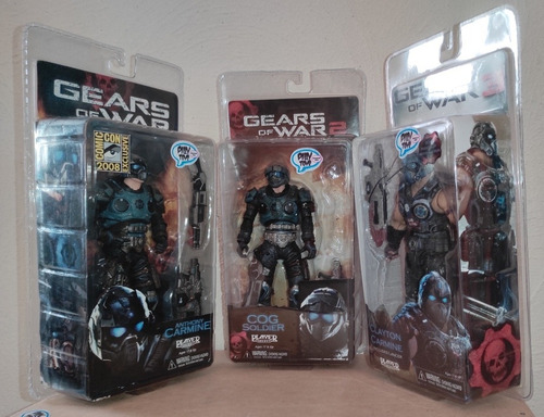 Neca Gears 1,2 Y 3 Anthony, Cog(longshot) & Clauton Carmine