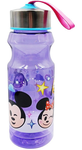 Botella De Agua Cilindro Tapa De Acero Mickey Y Minnie Baby
