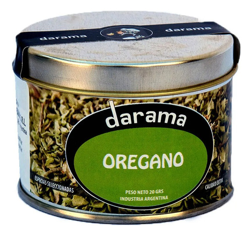 Oregano Especias Seleccionadas Sin Sal Marca Darama 20gr