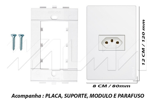 Interruptor Triplo Paralelo Modular Apagador Threeway Hotel