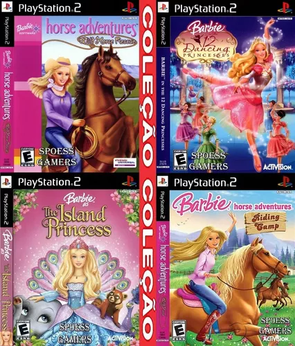 Barbie Ps2 Coleção (4 Dvds) Patch Meninas Infantil