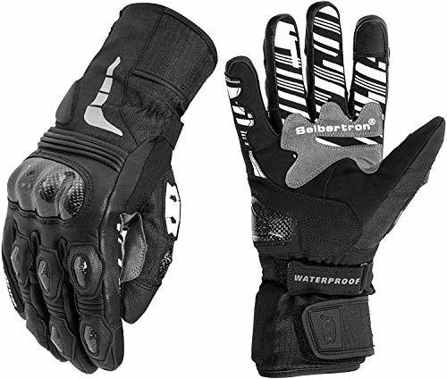 Spw-2 Guantes De Motocicleta De Cuero Con Pantalla Táctil Re