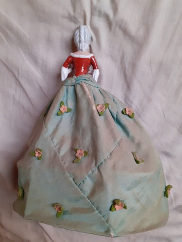 Muñeca De Porcelana Antigua Figurita De Vestir (Usado)