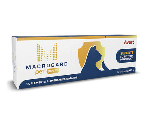 Macrogard Pet Pasta Suplemento Alimentar Gatos Avert 60g