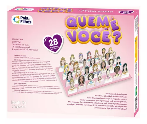 Jogo Quem É Você Princesas?cara A Cara Menina Diversão