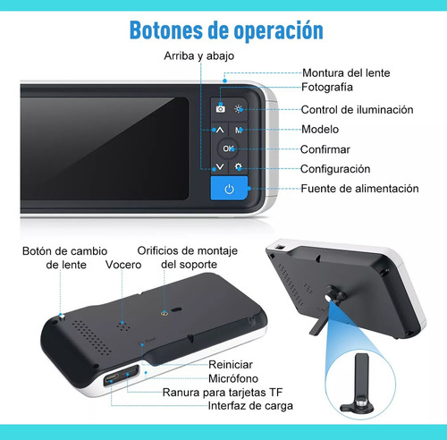 Otoscopio Digital 600w Píxel 3.9mm Hd Oído Alcance Endoscopi