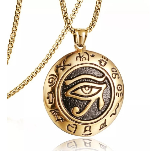 Collar Ojo De Horus Colgante Amuleto Protección Egipcio 