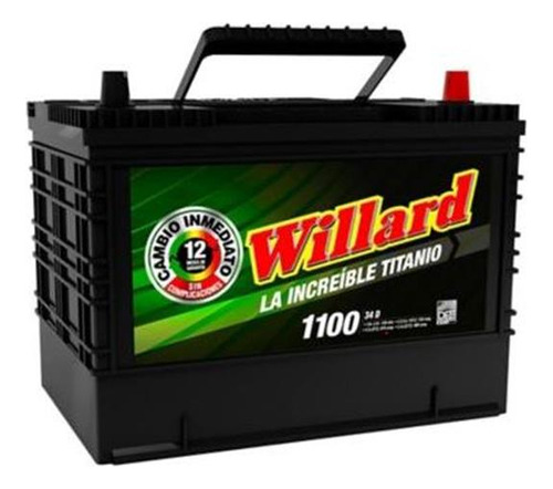 Bateria Willard Increible 34d-1100 Toyota Burbuja Autana