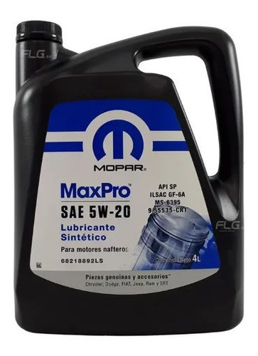 Aceite Mopar 5w-20 4l Mopar Original L62803