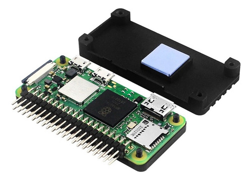 Carcasa For Raspberry Pi Zero 2 W Con Disipador Aluminio