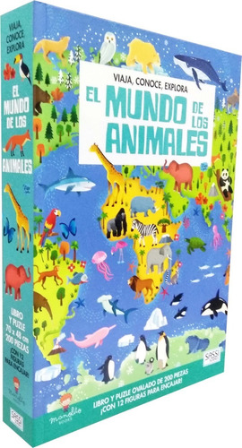 El Mundo De Los Animales, Col. Mundo De , Libro + Puzle