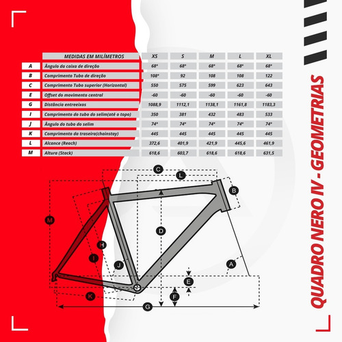 Imagem 4 de 4 de Quadro Absolute Nero 4 Aro 29 Bike Mtb Bicicleta Alumínio 17