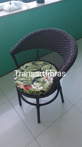 Imagem 3 de 9 de Poltrona De Fibra Sintetica Varanda Cadeira Area Externa