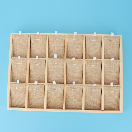 Jewelry Storage Case Wooden Velvet Display Tray Show For