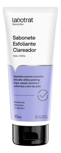 Sabonete Esfoliante Clareador Virilha Axila Labotrat 80ml