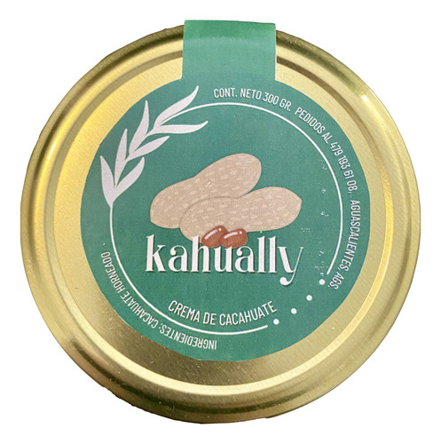 Crema De Cacahuate Kahually, Sin Azucar, Sin Conservadores