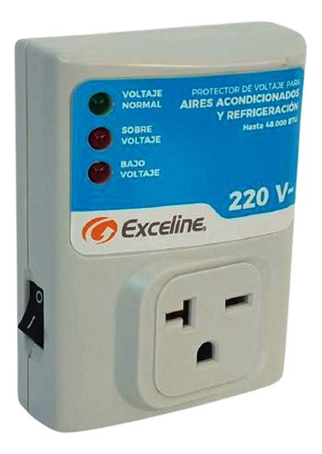 Protector Aire Acondicionado Enchufable  Exceline Gsm-re220m