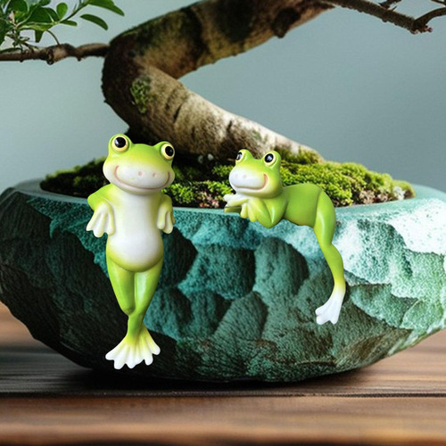 L Estatuas De Ranas 2 Figuras De Ranas Pequeñas Y