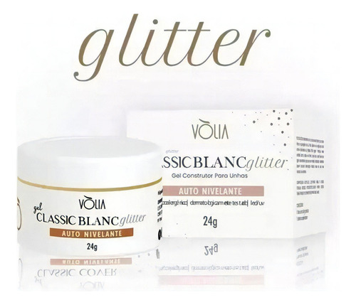 Gel Classic Blanc Glitter 24g - Vòlia