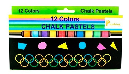 Tiza Pastel Chalk X 12 Pushing Corriente