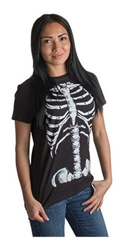 Caja Toracica Esqueleto | Camiseta De Las Seoras Del Traj