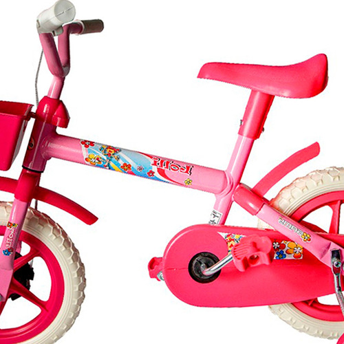 Bicicleta Princess Aro 12 Infantil Feminina Lillo Rosa Pink