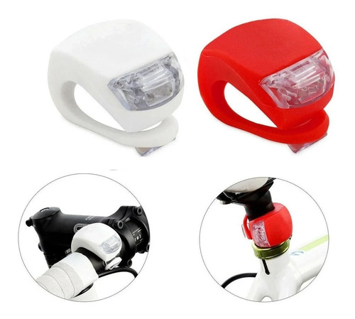 Imagen 2 de 2 de Linternas Para Bicicletas De Emergencia Led Flexible Kit