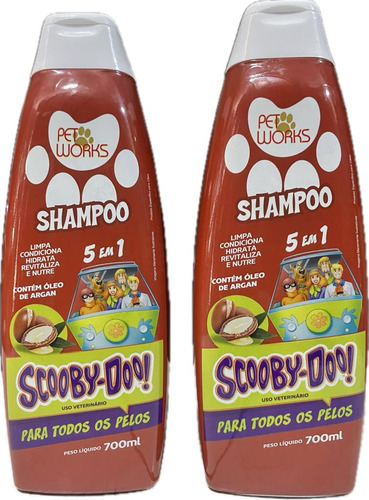 Shampoo 5 Em 1 Com Óleo De Argan Scooby Doo Toda Pelo 700 Ml