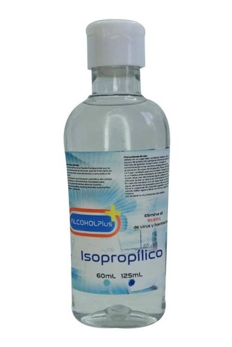 Alcohol Isopropílico Presentación De 125 Ml (pack 20 Piezas)