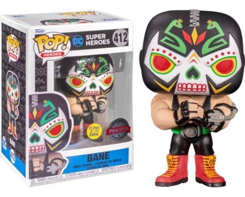 Imagen 3 de 3 de Funko Pop Dc: Día De Los Dc - Bane (glows In The Dark)