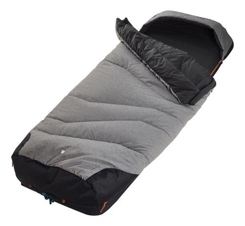 Saco-cama De Algodo Para Camping Perfect Sleep 0 C Coton Cor Preto