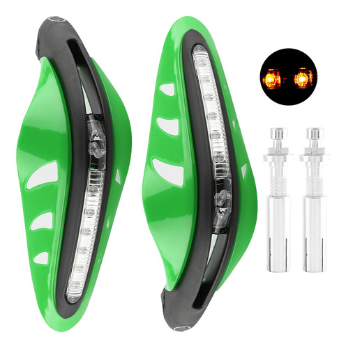 Protector De Manillar Led, 1 Par De Parabrisas Para Motocicl