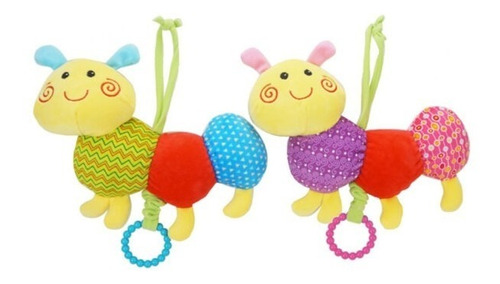 Peluche Oruga Para Bebe Cunero Dulce Melodía Suave