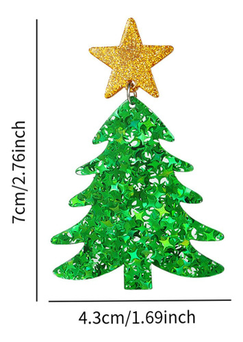 Pendientes Colgantes De Navidad, Pendientes Colgantes, Verde