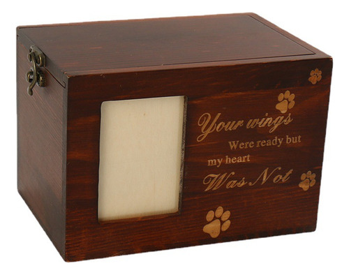 Caja De Cinerario Para Mascotas De Madera Maciza Para Gatos,