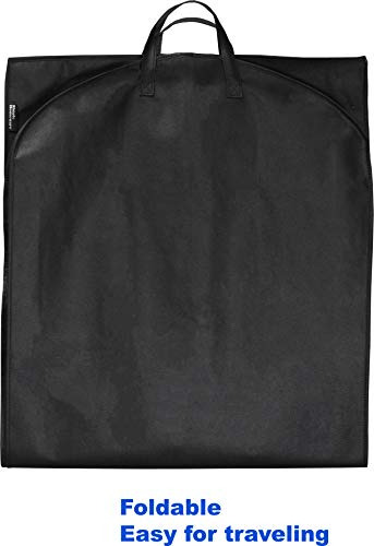 Funda Para Ropa Con 2 Bolsillos Frontales De 109 Cm Negro