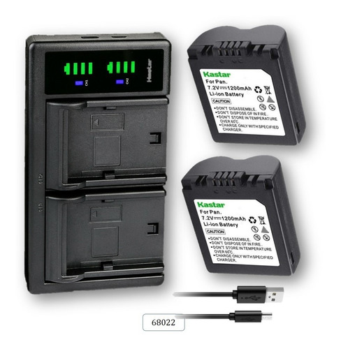 Cargador + 2 Baterias Mod. 68022  Panas0nic Lumix Dmc-fz50