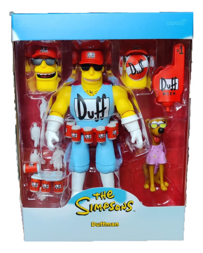 Figura Super7 Duffman Los Simpsons Ultimates Nuevo