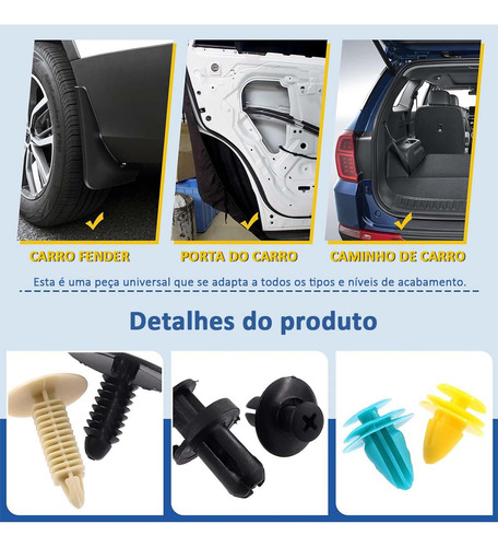 Presilhas Grampos Fixadores Carro Kit 1000 Com Chave Fenda